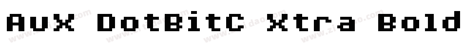 AuX DotBitC Xtra Bold字体转换